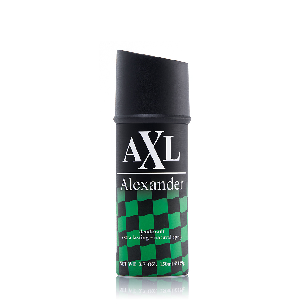 AXL ALEXANDER DEODORANT SPRAY 150ML QUANTUM GREEN